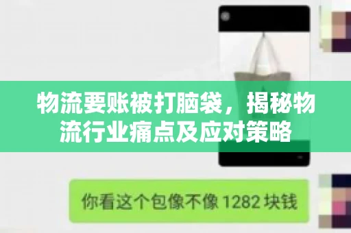 物流要账被打脑袋，揭秘物流行业痛点及应对策略