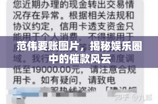 范伟要账图片，揭秘娱乐圈中的催款风云