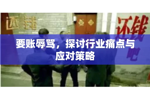 要账辱骂，探讨行业痛点与应对策略