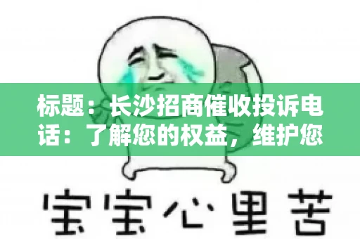 标题：长沙招商催收投诉电话：了解您的权益，维护您的利益