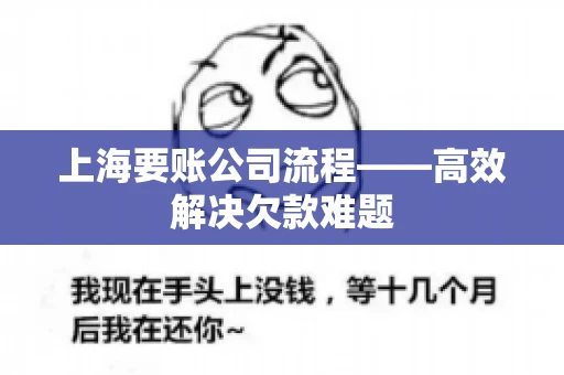 上海要账公司流程——高效解决欠款难题