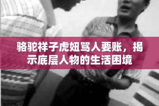 骆驼祥子虎妞骂人要账，揭示底层人物的生活困境